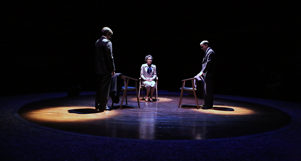 Image from Grinnell College's Production of Copenhagen